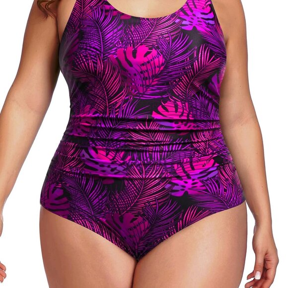 NEW Daci Women Plus Size 20W One Piece Swimsuit Tummy Control - Picture 1 of 1